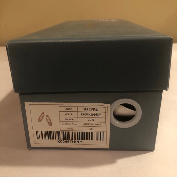 C.Paravano Women's Size 9 EU 39.5 Mary Jane Flats | Square Toe Ballet Flats - Picture 14 of 16